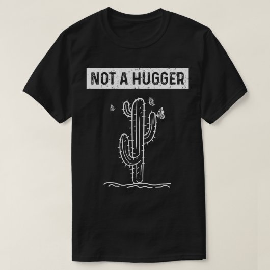 サボテンはおもしろい皮肉なNotaを内向きにする Tシャツ (デザイン正面)