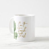 サボテンはこのTouchマグを飲めない コーヒーマグカップ (正面左)