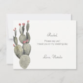 サボテンは俺の花嫁カードになるぞ 招待状 (裏面)