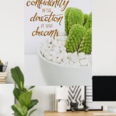 サボテンは自信を持って行く ポスター (ホームオフィス)