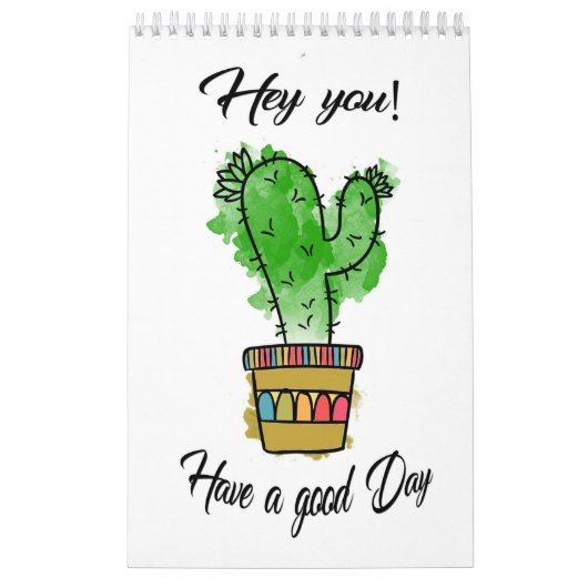 サボテンは良い日を過ごす カレンダー (カバー)