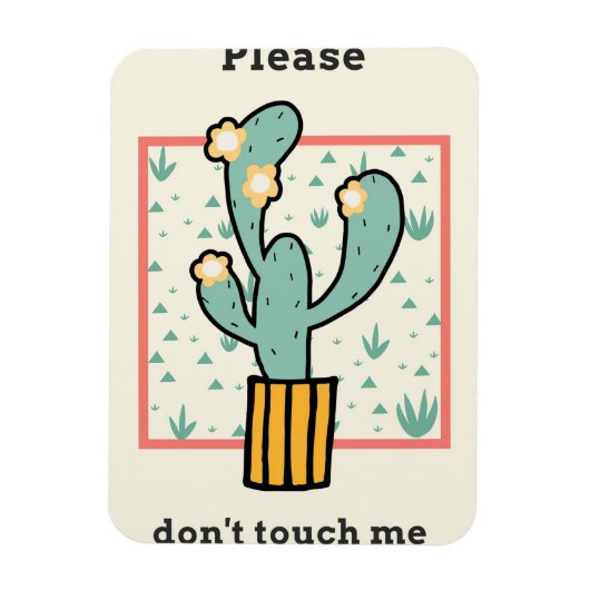 サボテンはTouch マグネット (縦)