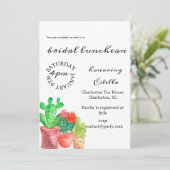 サボテンをテーマにしたブライダルシャワーの招待状 招待状 (スタンド正面)