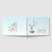 サボテンをテーマにした多目的 ゲストブック (全面)