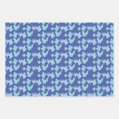 サボテンをテーマにした多肉性パステルギフトラッピング紙 ラッピングペーパーシート (正面2)