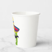 サボテンを着たソンブレロと口ひげ 紙コップ (左)