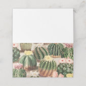 サボテンイラストレーション座席表 プレイスカード (外部開封)