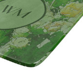 サボテンインスパイア抽象芸術モノグラム切断板 カッティングボード (角)