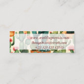 サボテンカラフルの水彩画 スキニー名刺 (裏面)