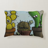 サボテンキャラクター アクセントクッション (裏面)