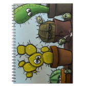 サボテンキャラクター ノートブック (正面)