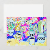 サボテンコーヒー ノートカード (正面/裏面)