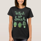 サボテンジョークで笑おこ！面白多肉植物デザイン Tシャツ (正面)