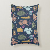 サボテンチャームカラフル:ヴィンテージフローラ アクセントクッション (正面(垂直))