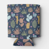 サボテンチャームカラフル:ヴィンテージフローラ 缶クーラー (裏面)