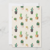 サボテンテーマイベント招待状 招待状 (裏面)