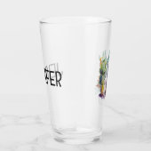 サボテンデザインとカラフル（ばちゃばちゃ）跳ねる タンブラーグラス (右)