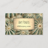 サボテンデザインカスタム名刺(両面) 名刺 (正面)