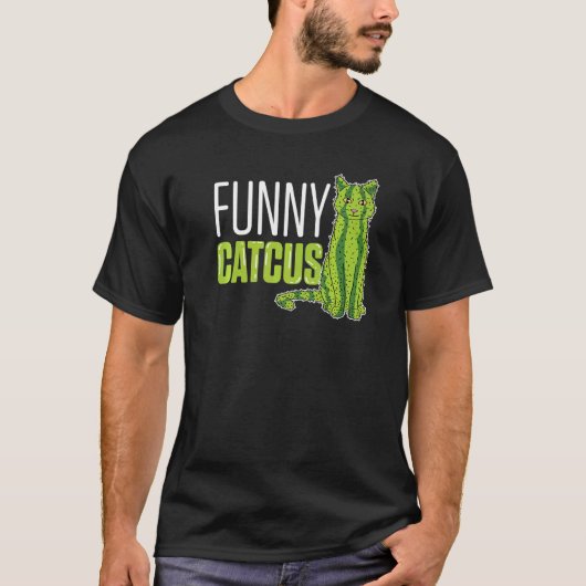 サボテンネコママ Tシャツ (正面)