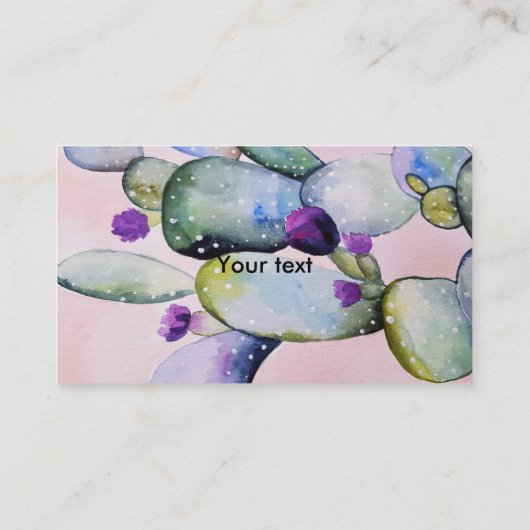 サボテンハート名刺 名刺 (裏面)