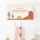 サボテンバチェロレッテウェルカムサイン、砂漠をテーマにした 横断幕 (インサイチュ)