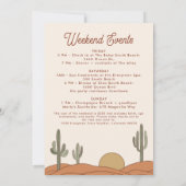 サボテンバチェロレッテ招待状+旅程 招待状 (裏面)