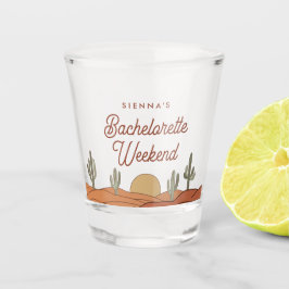 サボテンバチェロレッテ砂漠をテーマ ショットグラス