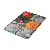 サボテンバラ花写真集モダン団はっきりした バスマット (アングル)