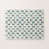 サボテンパターンパズル ジグソーパズル (横)