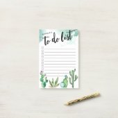サボテンパーソナライズされたの庭To-Doリスト ポストイット (デスク上)