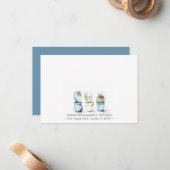 サボテンパーソナライズされた名刺の文房具 ノートカード (正面/裏面インサイチュ)