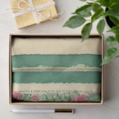 サボテンピンク花エフエマラコラージアートNo1 薄葉紙 (ギフト)