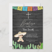 サボテンフィエスタの少年洗礼・命名式招待状 招待状 (正面)