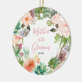 サボテンフラワーズマザーオブザグルームーブメントオーナメント セラミックオーナメント (左)