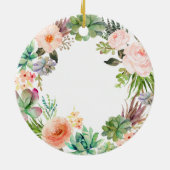 サボテンフラワーズマザーオブザグルームーブメントオーナメント セラミックオーナメント (裏面)