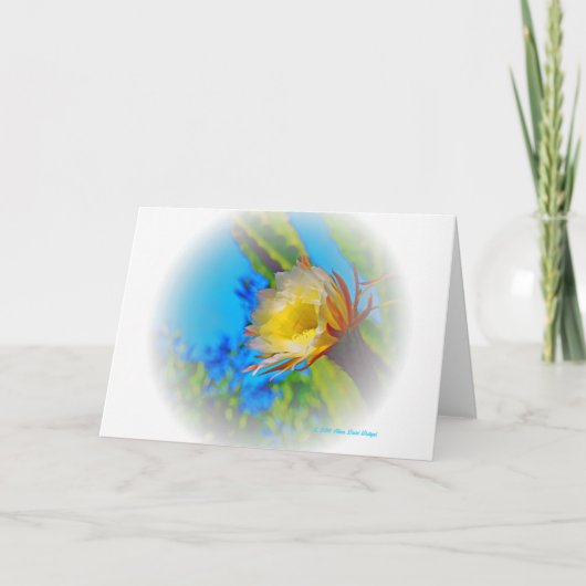 「サボテンフラワー#73フェード」プリント カード (正面)