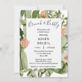 サボテンフローラブランチ&バブリーブライダルシャワー 招待状 (正面)