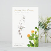 サボテンフローラ推測ドレスブライダルシャワーゲーム (スタンド正面)