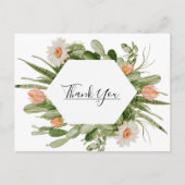 サボテンフローラ結婚砂漠の感謝ポストカード ポストカード (正面)