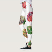 サボテンフローラ：水彩背景 レギンス (左)