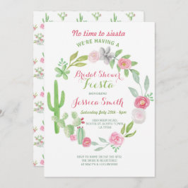 サボテンブライダルシャワーパーティーフィエスタメキシコ招待状 招待状