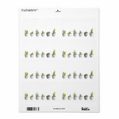 サボテンポット ラベル (フルシート)