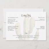 サボテンモダントロピカル結婚詳細 招待状 (正面)