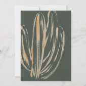 サボテンモダンベビーシャワー招待状 招待状 (裏面)