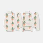 サボテンモダンポッテッドプラントレインボーパーティー フェイバーボックス (折り畳みなし)