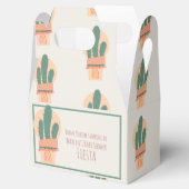 サボテンモダンポッテッドプラントレインボーパーティー フェイバーボックス (オープン)