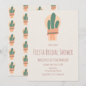 サボテンモダンポッテッドプラントレインボーブライダルシャワー (正面/裏面)