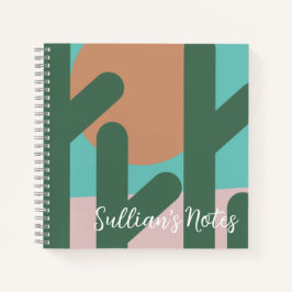 サボテンモダン植物のリマインダーに関する注意 ノートブック