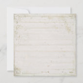 サボテンリースリーフ多汁木製西ボホ 招待状 (裏面)