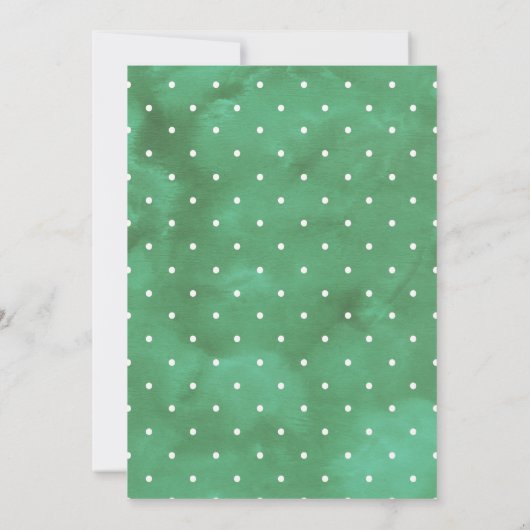 サボテン一重ペア双子ベビーシャワー 招待状 (裏面)